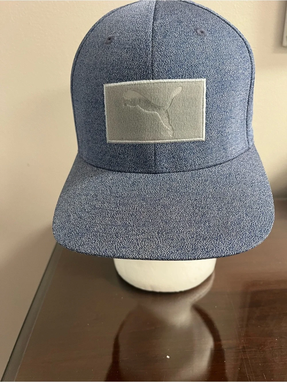Puma Men’s Heathered Blue Patch Snapback Hat